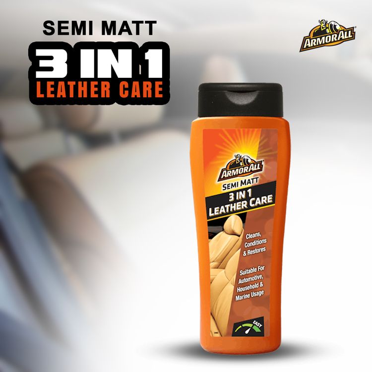 

armorall 250 ml semi matt 3 ln 1 leather care suitable for automotive house hold & marine use